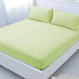 草綠色床包